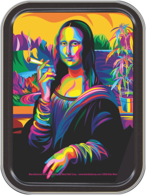 Stash Tins - Mona Lisa Joint Storage Container 4.37'' L x 3.5'' W x 1'' H