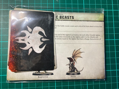 Warcry Chaotic Beasts KARTEN - Regeln Token Raptoryx Furies Chaos Warhammer Quest
