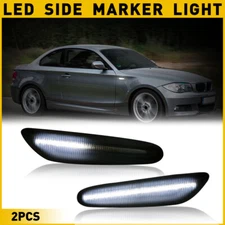 LED Side Marker Light Turn Signal Sequential Smoked for BMW 325i 328i 335i X1 X3