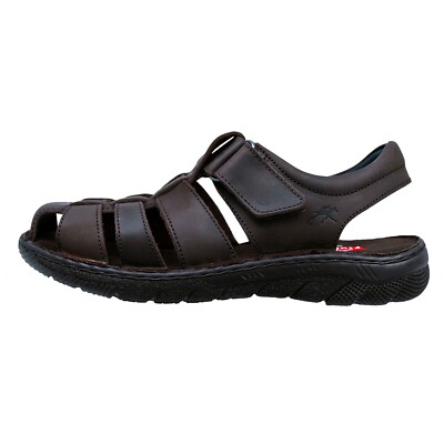 Fluchos Keops: Sandalias Para Hombre Marrón Piel F1754