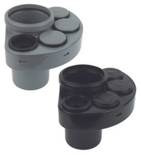 Floplast Manifold Soil Pipe fitting Black or Grey 110mm Ring Seal System
