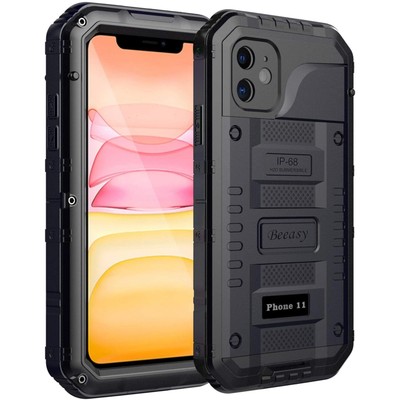 Robustes 3-Schichten Handycase für iPhone 11 - Impact- und Staubschutz schwarz