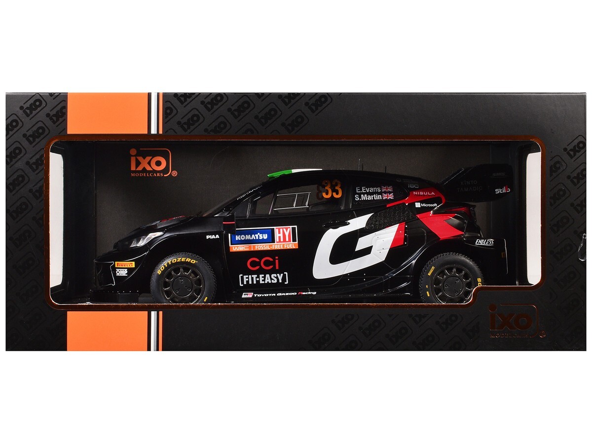IXO TOYOTA GR YARIS RALLY1 #33 1/18 2ND PLACE RALLY SWEDEN 2024
