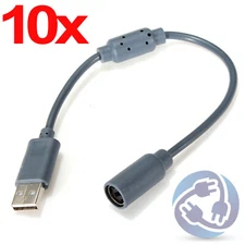 Wholesale Lot - 10x USB Breakaway Trip Cable Cord for Xbox 360 Wired Controller