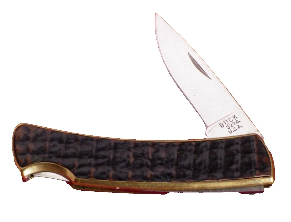 Hoja de acero inoxidable Buck Marrón cuchillos plegables de colección