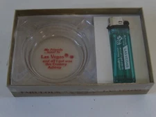Vintage vegas ashtray lighter combo my  friends went to lv and all i got was