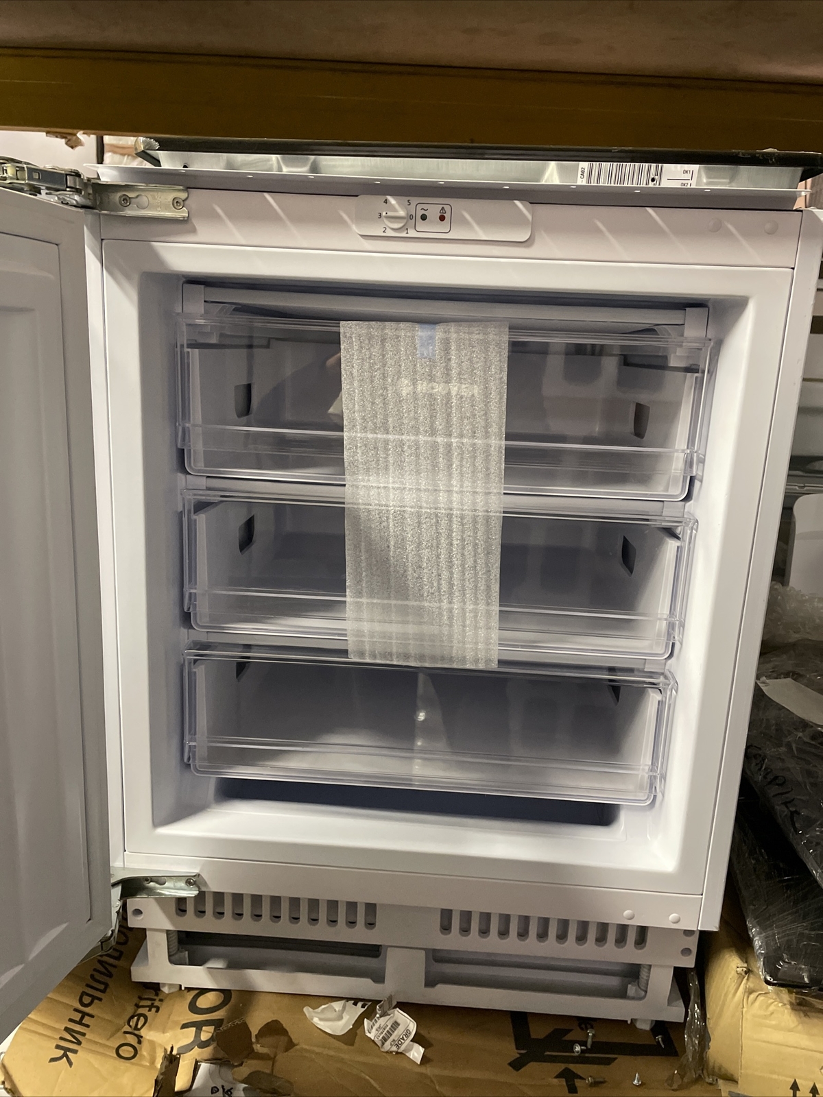 HOOVER HBFUP 130NK/N Integrated Undercounter Freezer Fixed Hinge eBay