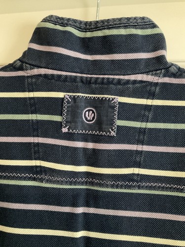 Women’s Fat Face The Airlie 1/4 Zip Navy Blue Striped Top Size 10 - Picture 6 of 11