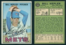 (64756) 1967 Topps 144 Bill Hepler Mets-EM