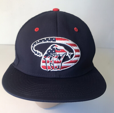 Fort Wayne D Backs Hat Cap Stretch Fitted Small The Game Blue Minor League