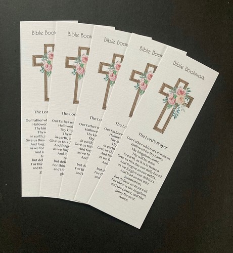 Bible Bookmarks - The Lord's Prayer KJV Religious / Christian Bookmark pk5 - Picture 4 of 10