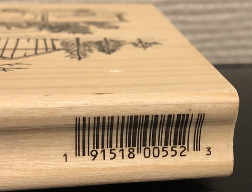 Erinnerungen Weihnachten Weihnachten Holz Stempel Land Bauernhof Schneeszene - Neu - Bild 6 von 6