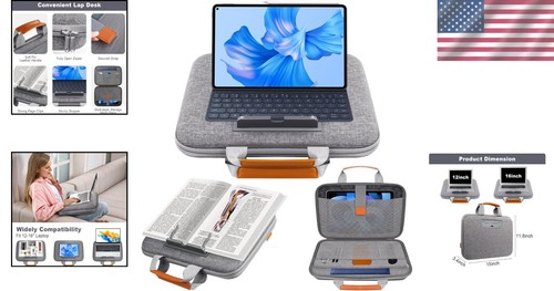 Portable Ergonomic Lap Desk with Storage for Laptops Up to 15.6 Inches - Bild 2 von 9