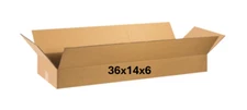 36" x 14" x 6" CARDBOARD BOX - 200 lb - SINGLE "SKATEBOARD" BOX