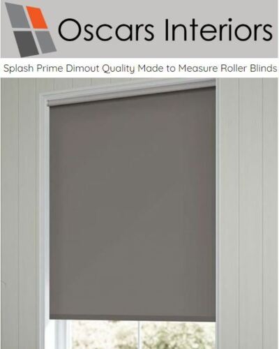 Splash Premium Quality Dimout Made to Measure Prime Roller Blinds in 60 COLOURS! - Afbeelding 1 van 1