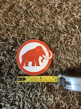 Mammut Swiss 1862 Sticker Round Decal Red White Authentic Outdoor Climb Mammoth