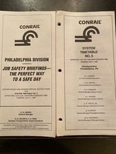Conrail Philadelphia Division Employee Timetable July 1, 1995