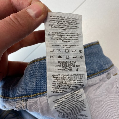 VERO MODA DAF Mujer Azul Talle Medio Corte Recto Regular Vaqueros Talla W28 L34 - Imagen 9 de 13