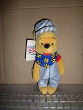 Disney Holiday Winnie the Pooh Bean Bag Plush 8   CHOO CHOO POOH