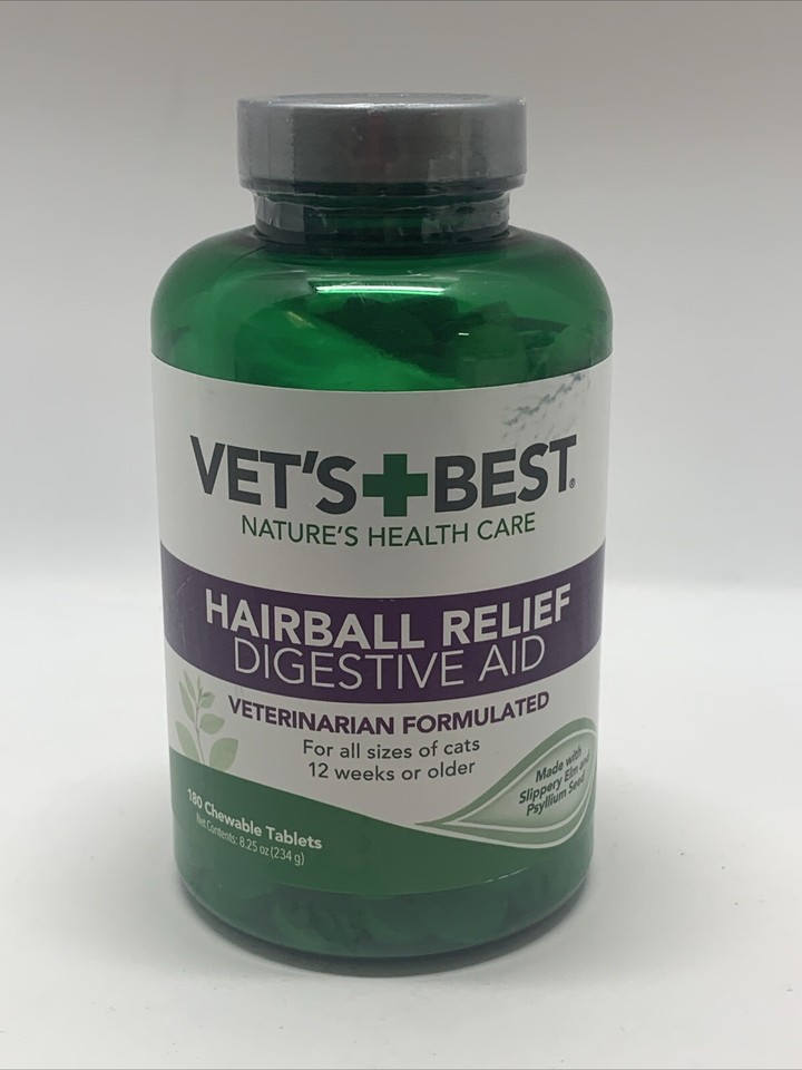 2x Vet's Best Hairball Relief Digestive Aid 180ct Exp 08/27 eBay