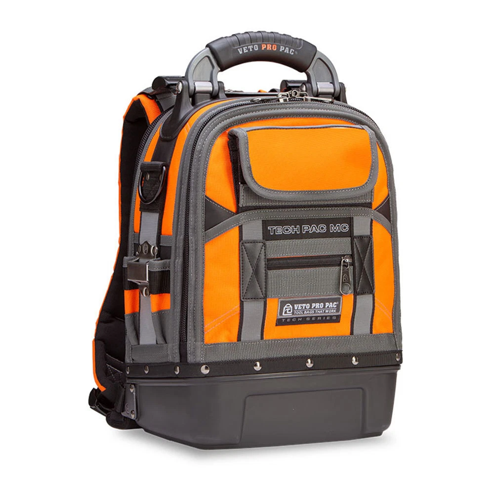 Veto Pro Pac Tech Pac MC Compact Contractor's Service Bag (Hi-Viz Orange)