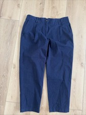 Talbots Pants Size 10P Cotton Front Pleat Navy Dress Work Career Chinos Slacks