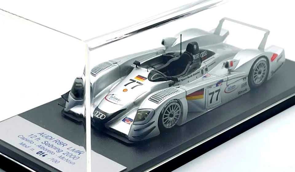 Looksmart AUDI R8R LMR 12h SEBRING 2000 Capelo - Alboreto 1:43 igual a BBR MR Foto 3 de 4