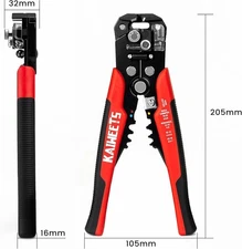KAIWEETS 3-in-1 Self Adjusting Wire Stripper & Cutter 10-24 AWG