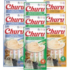 Churu Natural Cat Treats - Tuna  Chicken Variety Pack 36 x 0.5 oz Tubes 