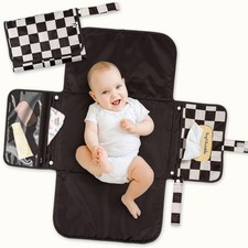 Portable Diaper Changing Pad  Waterproof, Wipeable  Compact Baby Changing P...