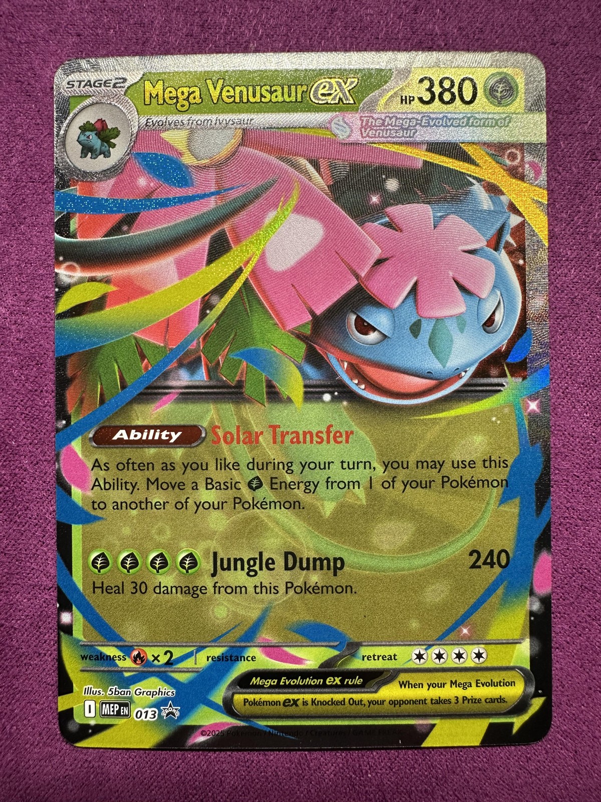 Mega Venusaur EX Mega Evolution Black Star Promo 13