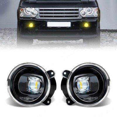 LED Fog Light Lamp Set Yellow For Land Rover Range Rover Sport LR3 Discovery II