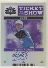 2017 Leaf Valiant Draft Ticket to the Show Purple 3/15 JB Bukauskas Auto 0bk