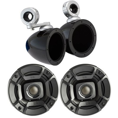 Polk Audio DB402 4'' DB-Series Speaker (Pair) with 4'' Mini Tower Enclosure (Pair)