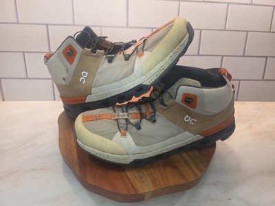 Men's 14 On Cloudtrax Chai Trail Hiking Boot White Beige Tan Brown 53.99056