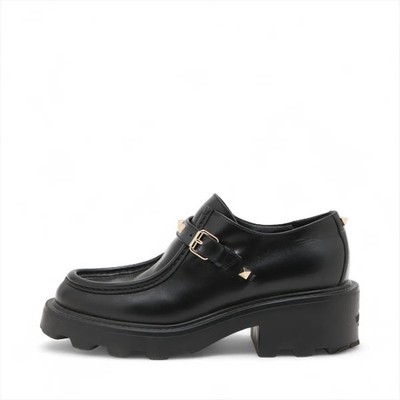 Valentino Garavani Rock Studs Leather Loafer 37 Ladies' Black S5KU3W0 There are