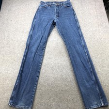 Wrangler Jeans Womens 11 x 36 Blue Denim Cowboy Cut Original 14MWZDD Western