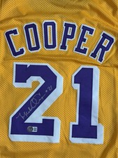 Michael Cooper Signed Lakers Custom Jersey – Beckett Auth – HOF & Retired #21