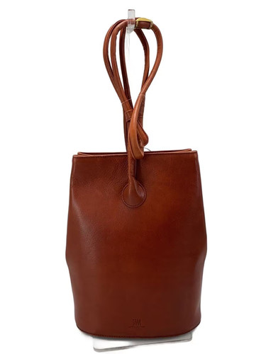 ISSEY MIYAKE miyake design studio shoulder bag, leather, brown, plain