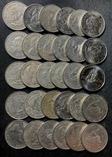 Old Eastern Caribbean States Coin Lot - 30 COINS - 30 x XCD 25 Cents Vintage