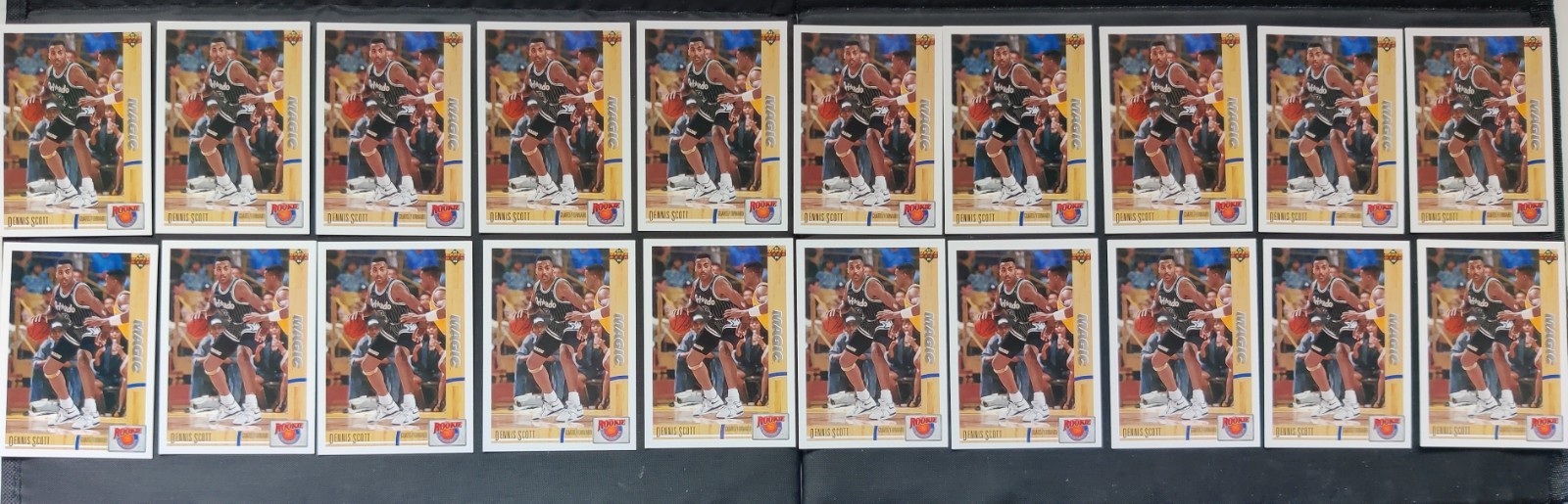 20 x 1991-92 Upper Deck Rookie Standouts #R2 Dennis Scott Orlando Magic Lot Mint