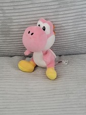 2010 Nintendo Super Mario Bros Pink Yoshi Stuffed Animal Plush Toy Doll