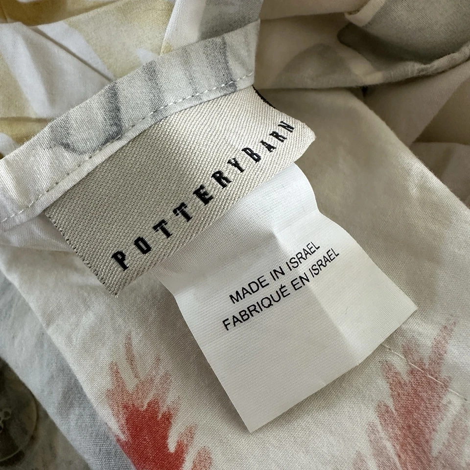 Edredón POTTERY BARN conchas marinas coral estrella de mar caballito de mar tamaño KING Foto 4 de 4