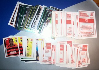 Football collectible pictures Topps: Bundesliga 2011/2012 approx. 264 pieces (also double)