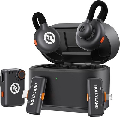 Hollyland LARK M2S Ultimate Combo Wireless Microphone (Camera/USB-C/LightningRX)