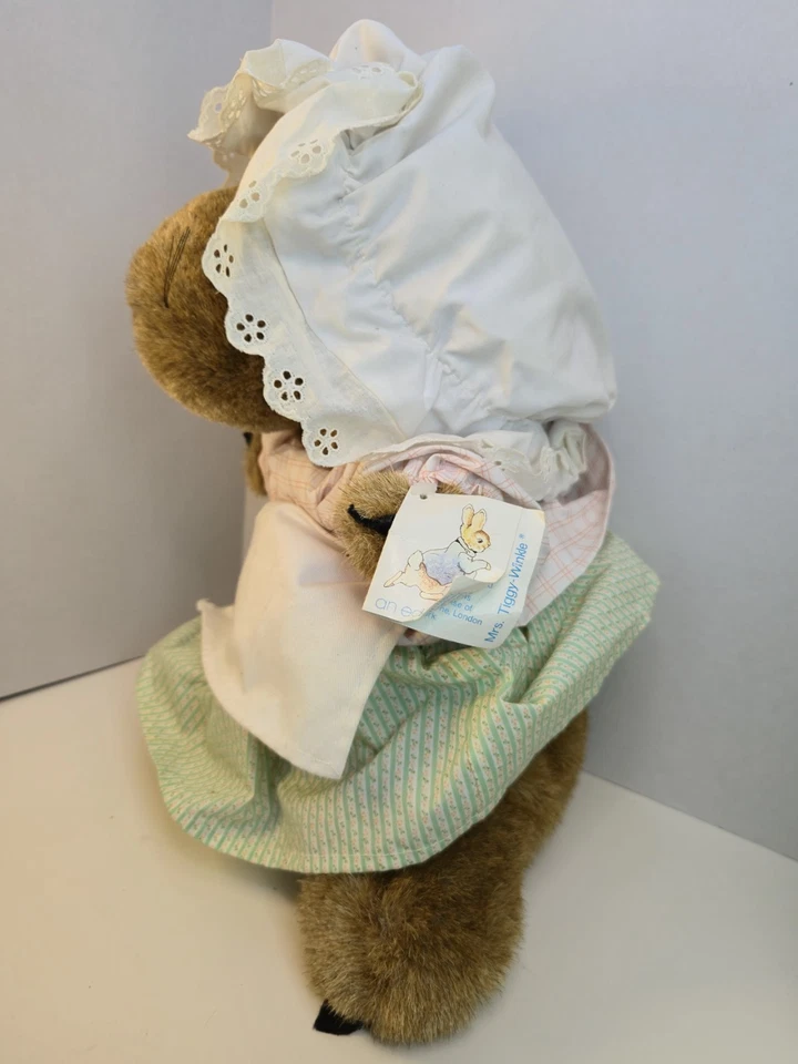 Vtg LARGE 14" Beatrix Potter EDEN Plush Mrs. Tiggy Winkle Hedgehog Stuffed W Tag - Image 3 of 4