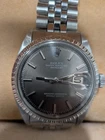 Vintage Rolex Datejust 1600 Ghost Dial Steel 36mm Jubilee Watch Box Circa 1970