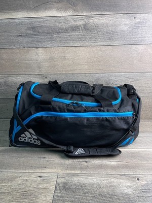 Adidas Team Speed Duffel Bag Black Blue Mens Double Handle Sleeve Shoulder Bag