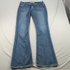BKE Jeans Womens 33 Blue Culture Boot Cut Western Cowgirl Distressed Boho