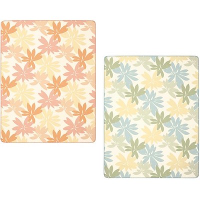 Biederlack Plumeria Wohndecke Sofadecke Decke Plaid Sommer Blätter 150x200cm